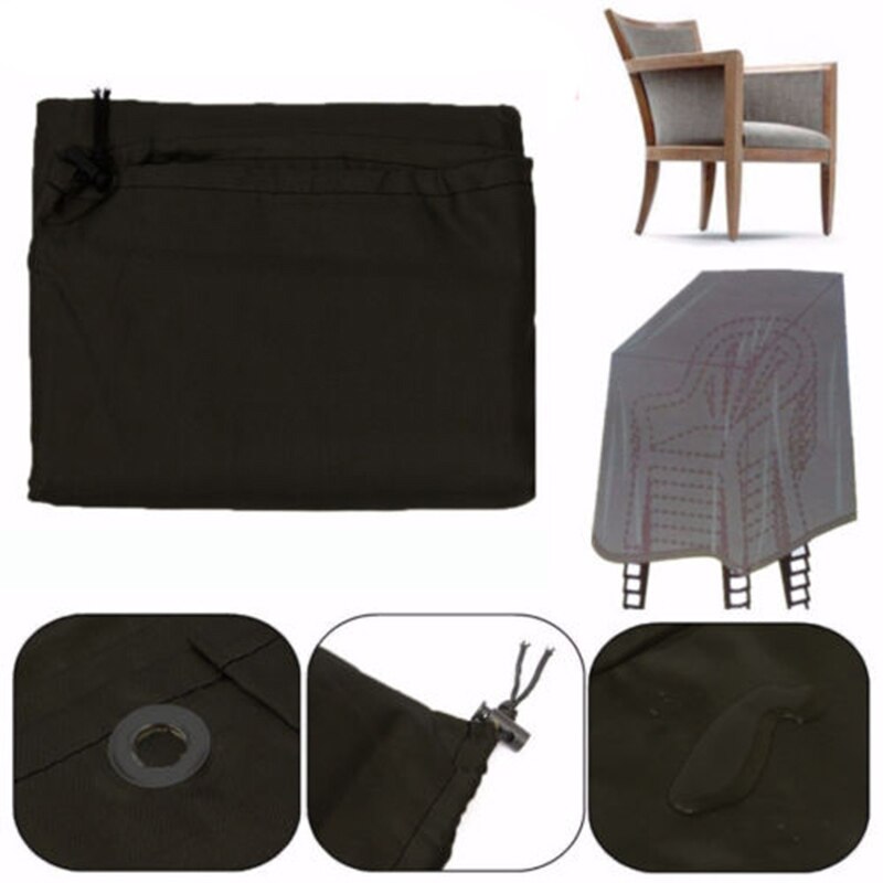 Waterproof Chair Cover Protector Wrap Outdoor Black Dustproof 120*65*65*80cm UK!
