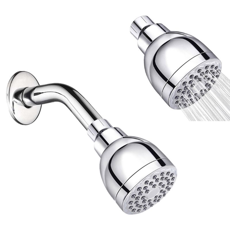 High Pressure Shower Head Anti-leak Wall Mounted Showerhead with Adjustable Swivel Ball Joint for Home Bathroom