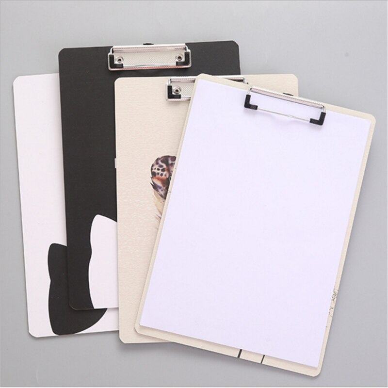 A4 Cartoon Series Clipboard File Folder Stationary Board Hard Board Writing Plate Clip Document File Folders