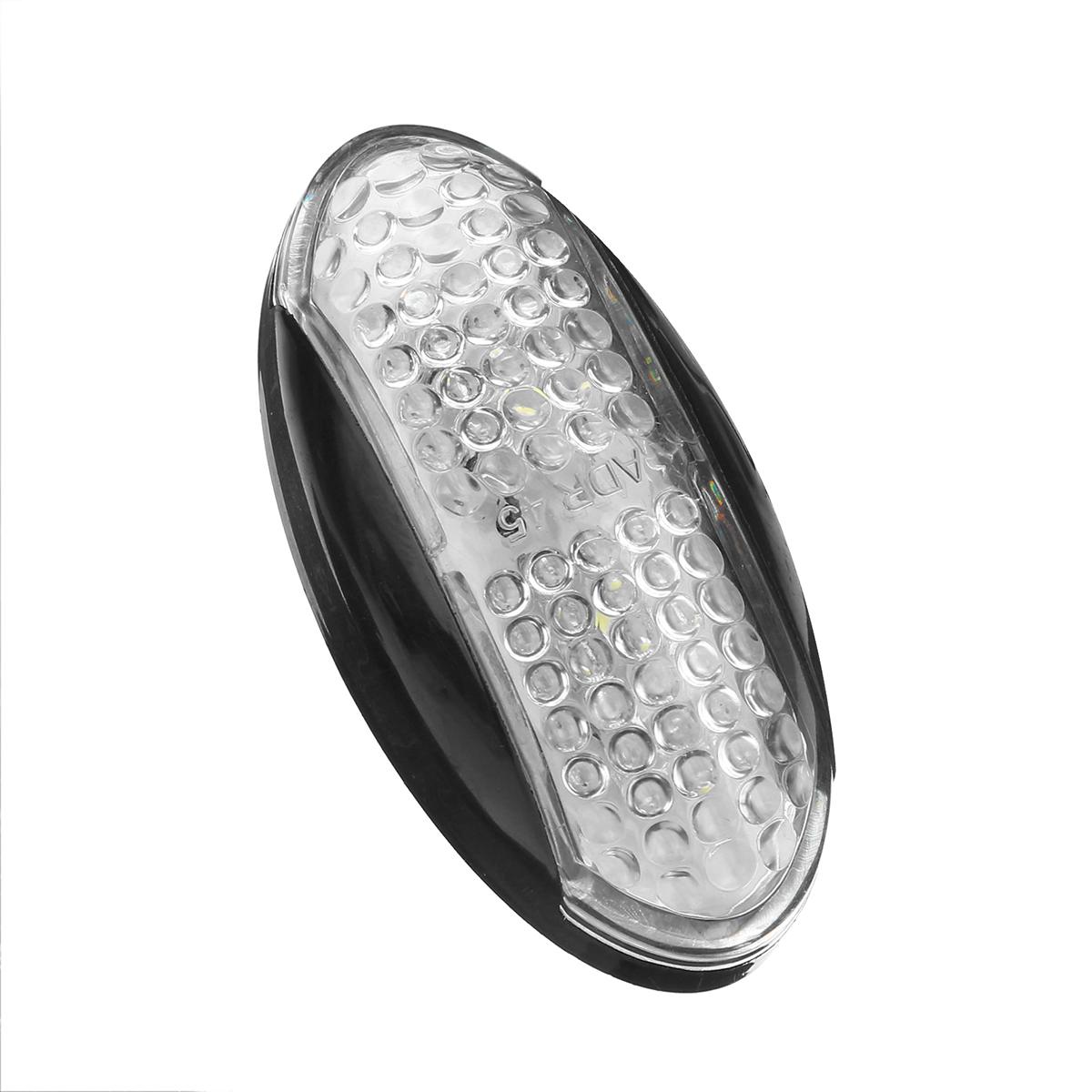 10pcs 12V 24V LED Car Truck Side Marker Light Blinker External Light Signal Lamp Indicator for Lorry Bus Van Caravan White