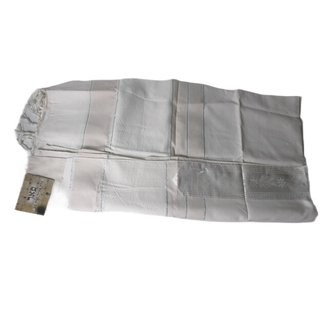 Chal mesiánico Tallit para oración judía, bufanda blanca Hanukkah con bolsa de 120x160cm, envolturas de Talis religiosos, de Israel: 150x190cm