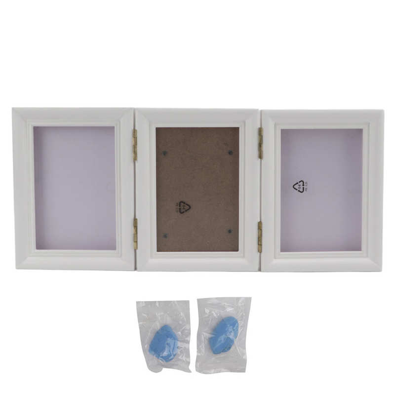 Cadre Photo avec empreinte de patte pour chien, Kit de cadre Photo amovible pour animaux de compagnie: Blue mud