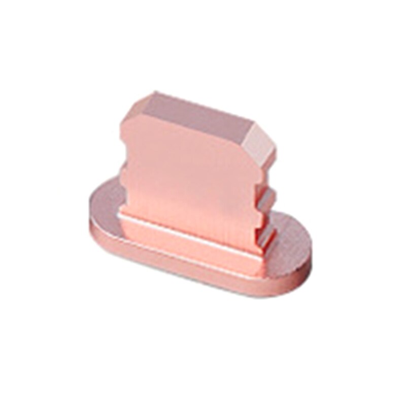 Metal Phone Dust Plug USB Anti Dust Plug for iPhone 11/11 Pro Max/SE/XR Protects Devices from Dirt Grime Fits Perfectly: Rose Gold