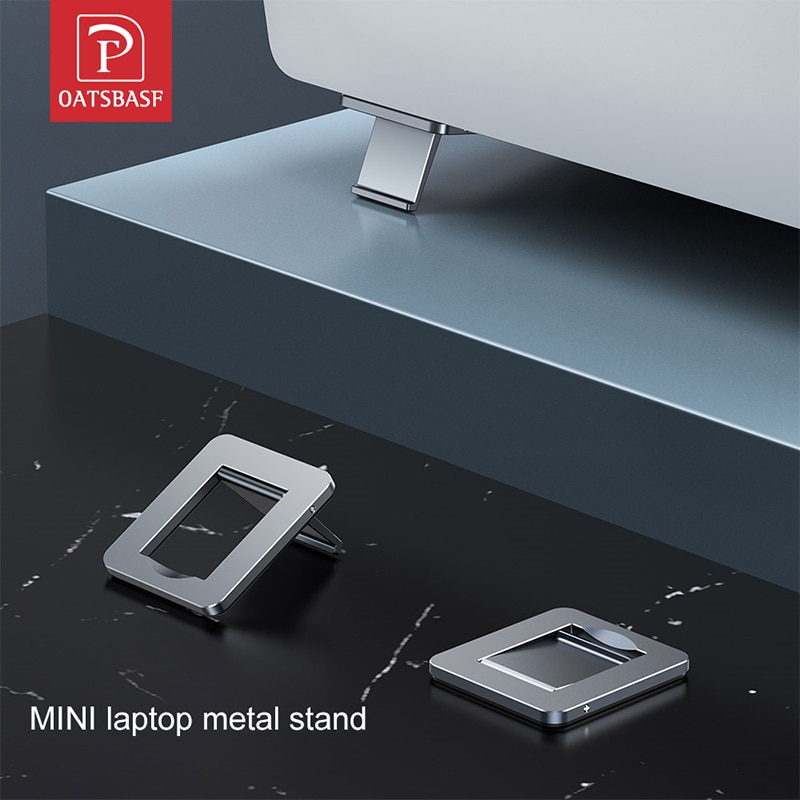 Oatsbasf Metalen Laptop Stand Notebook Ondersteuning Laptop Accessoires Voor Macbook Air Pro Xiaomi Tablet Tafel Voor Laptop Cooling Pad