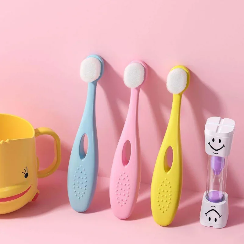 Bébé enfants brosses à dents Ultra doux brosse à dents enfants brosse à dents 360 brosse à dents fil à dents garçons filles soins des dents
