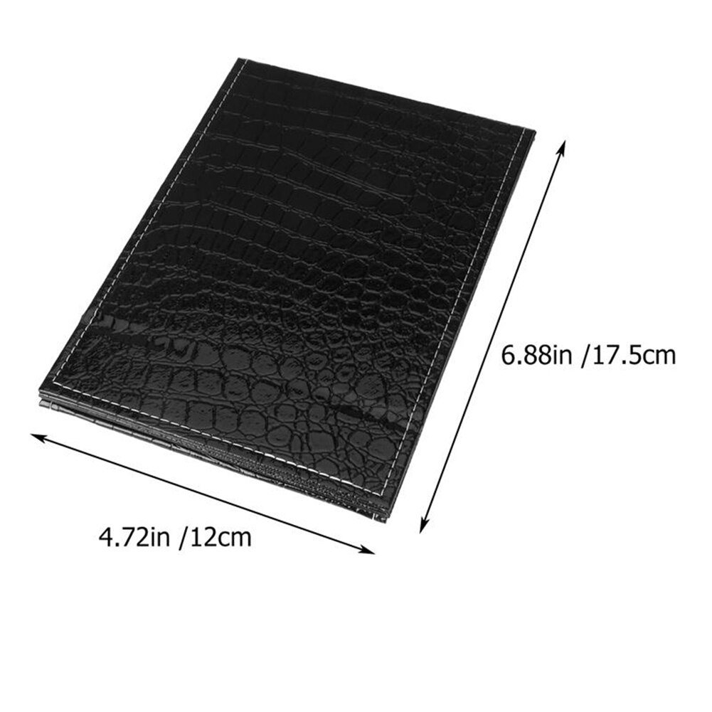 Folding HD PU Leather Makeup Mirror Ladies Portable Desktop Office Dormitory Simple Folding Mirror