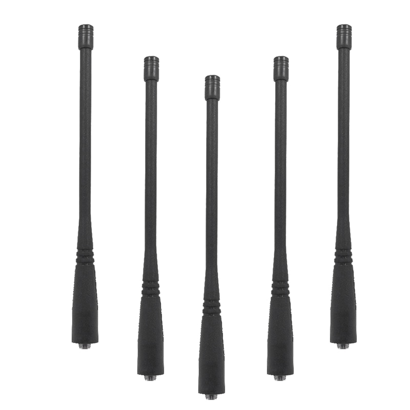 Antena para Baofeng Uv-5R Uv-82 Plus Walkie Talkie, banda Dual, 17Cm de longitud, 5 uds., Gt-3: Default Title
