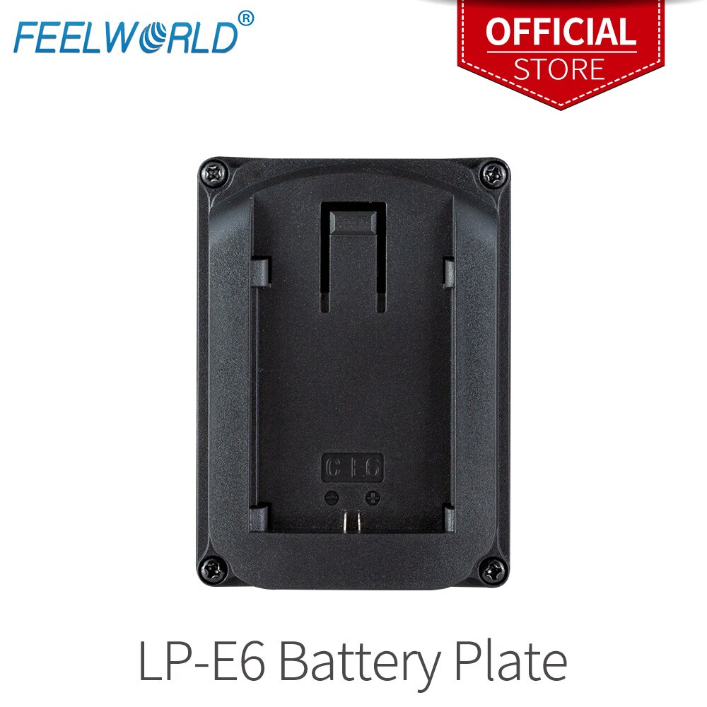 LP-E6 Battery Plate for Camera Field Monitor Feelworld F570 T7 T756 FW703 FW760 FW759 FW1018S A737 Etc Video Camera Monitor