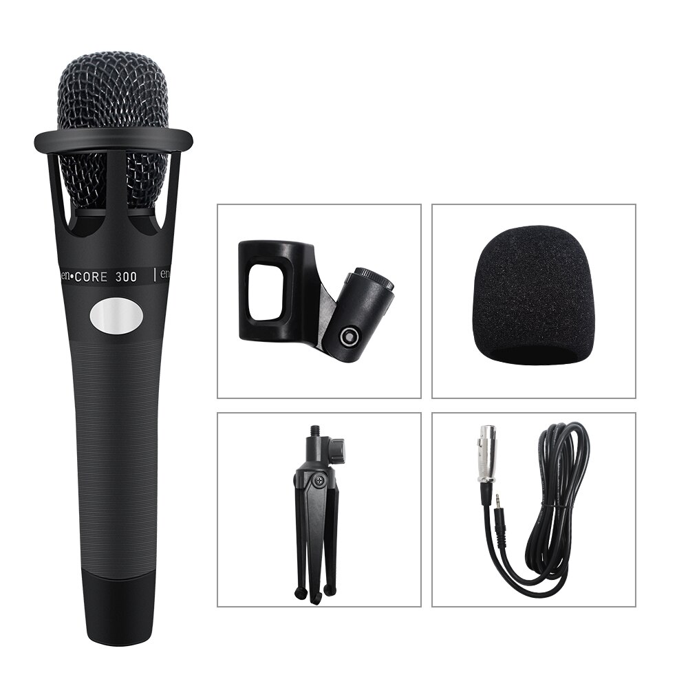 E300- draads microfoon metalen condensatormicrofoon handheld microfoon podcast studiomicrofoon 3.5mm voor opname: 2