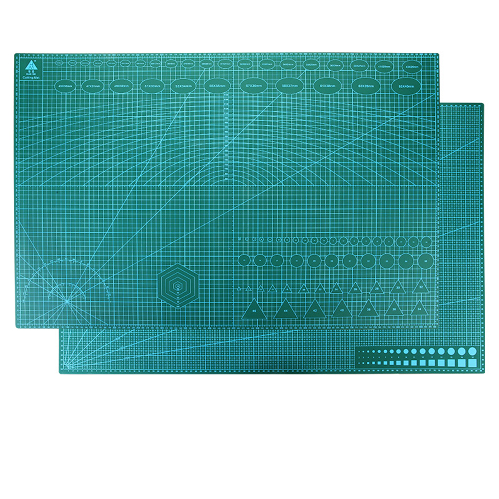 Self Healing Double-Sided Corte Mat, Placa de corte gridded, PVC Cutter Plate, 3 Camada de Corte Pad para Scrapbooking, Projetos DIY