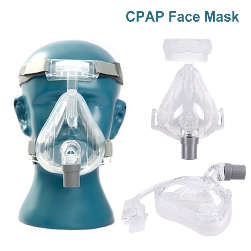 FM1 Volgelaatsmasker Cpap Auto Cpap Bipap Masker Met Gratis Hoofddeksels Wit Sml Voor Slaapapneu Osahs osas Snurken Mensen: BMC-FM2 / S