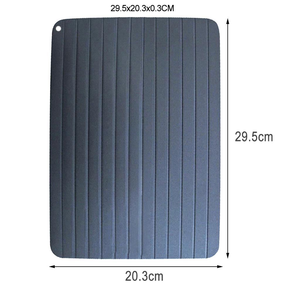 Fast Defrost Tray Fast Thaw Frozen Meat Fish Sea Food Quick Defrosting Plate Board Tray Home Kitchen Gadget Tools: 29.5x20.3x0.3CM