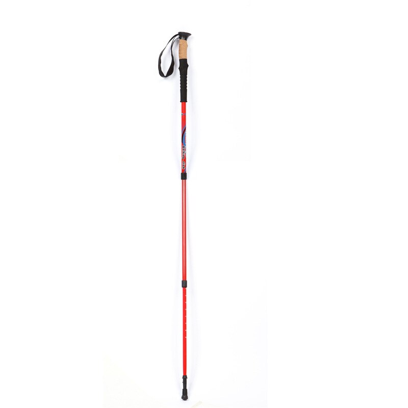 Bastón de senderismo ultraligero, palo de Trekking, 3 secciones, 260g, para exteriores, Alpenstock de carbono