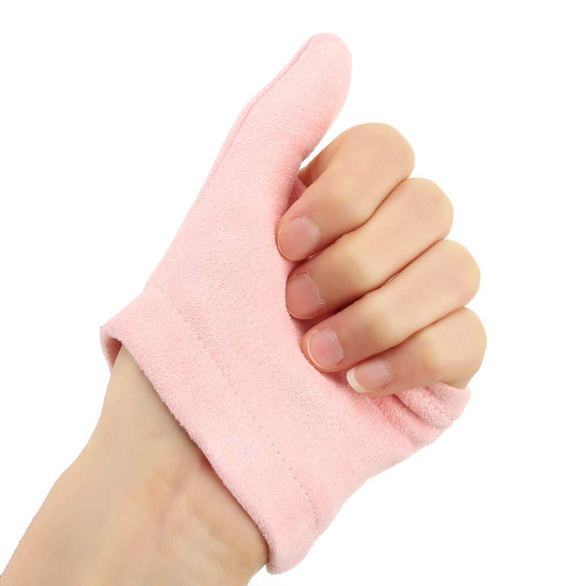 Smokker hansker mater barn baby pekefinger 1 par sea-island fiber tommelen sugende stopp fingerbeskyttelse beskytter baby barn rosa