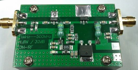 1 MHZ ~ 500 MHZ 1.5 W amplifier HF FM VHF UHF RF power amplifier