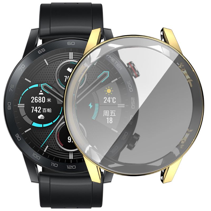 Galvanik TPU Uhr Abdeckung Hülse Bildschirm Schutz fallen für Honor Magie 2 46mm Smartwatch Zubehör