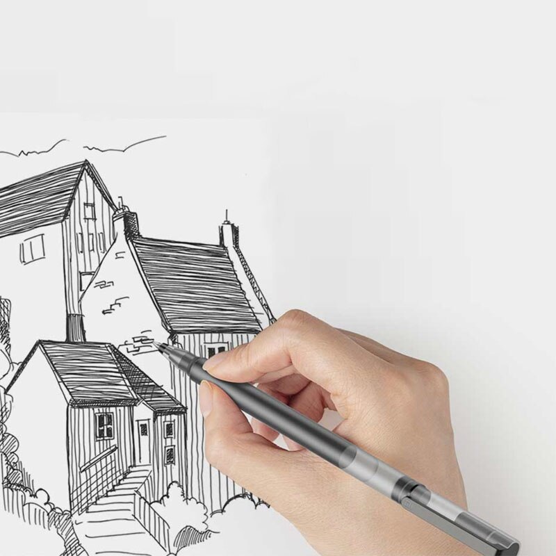 Xiaomi-Bolígrafo de Gel súper duradero, bolígrafo con signo de escritura de 0,5mm, recambio fluido de Suiza, bolígrafo de tinta roja y negra