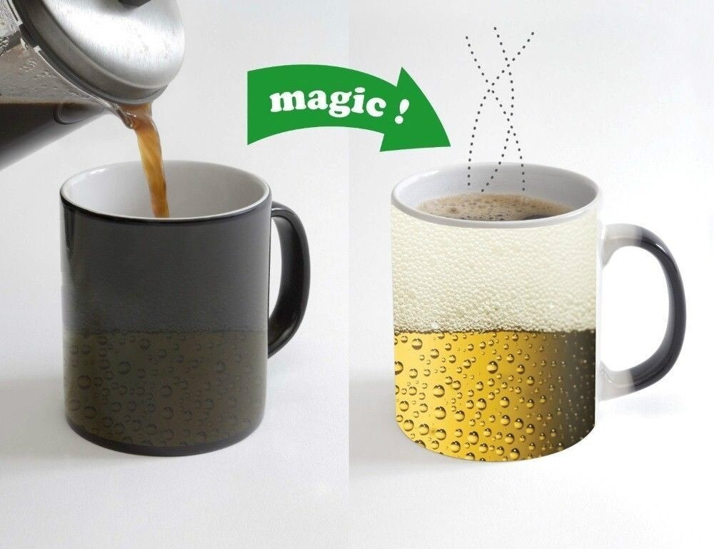 Øl krus magisk kaffekop krus varmefølsom te kop kaffe krus krus til dine børn eller dine venner