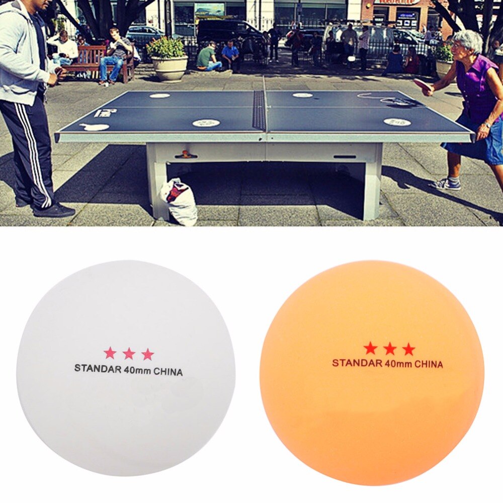 OOTDTY Ping Pong Balls 50Pcs 3 Star Standard 40mm Olympic Table Tennis Orange Ping Pong Balls Games