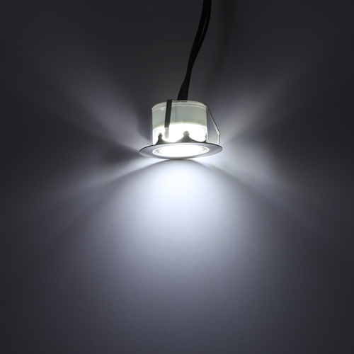 Edelstahl 1 Watt DC12V LED Deck Lampen IP67 SMD2835 FÜHRTE Garten Beleuchtung Terrasse Dekoration Inground Licht Montiert einfüGen: Kaltes Weiß