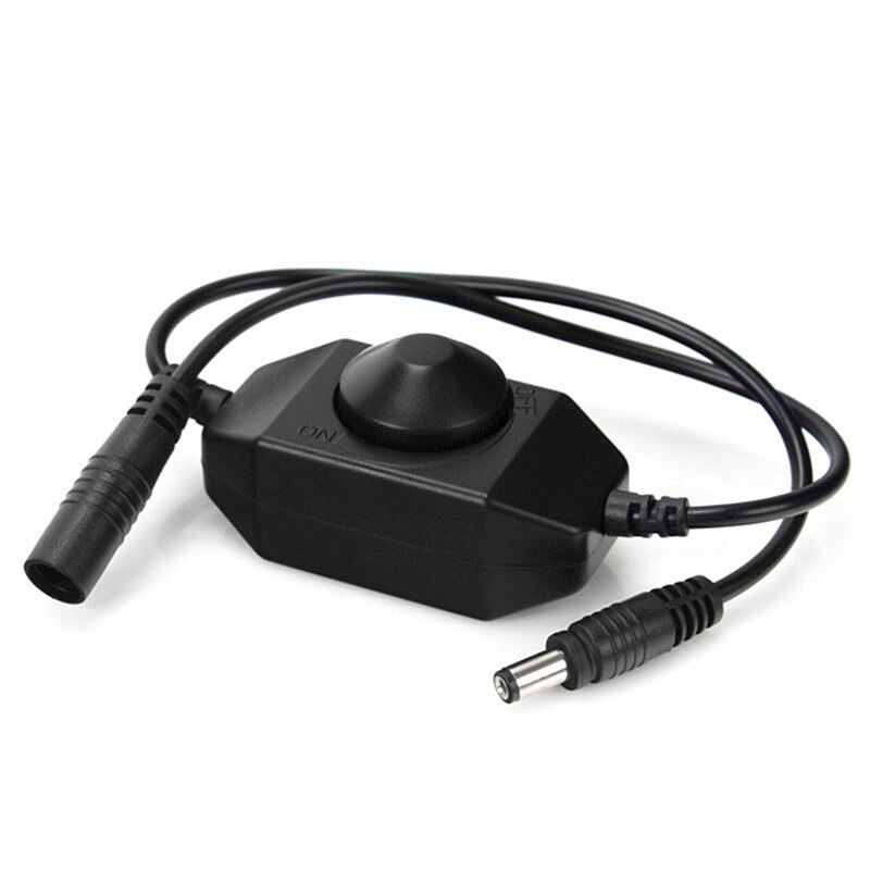 LED Dimmer Switch Brightness Adjust Controller for 2835 3014 3528 5050 5730 5630 Single Color Strip Light DC 12V 24V Black/White