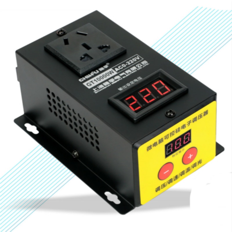 10000w High power Silicon Speed Controller Regulator Machinery Fans Variable Thermostat Organ 220V