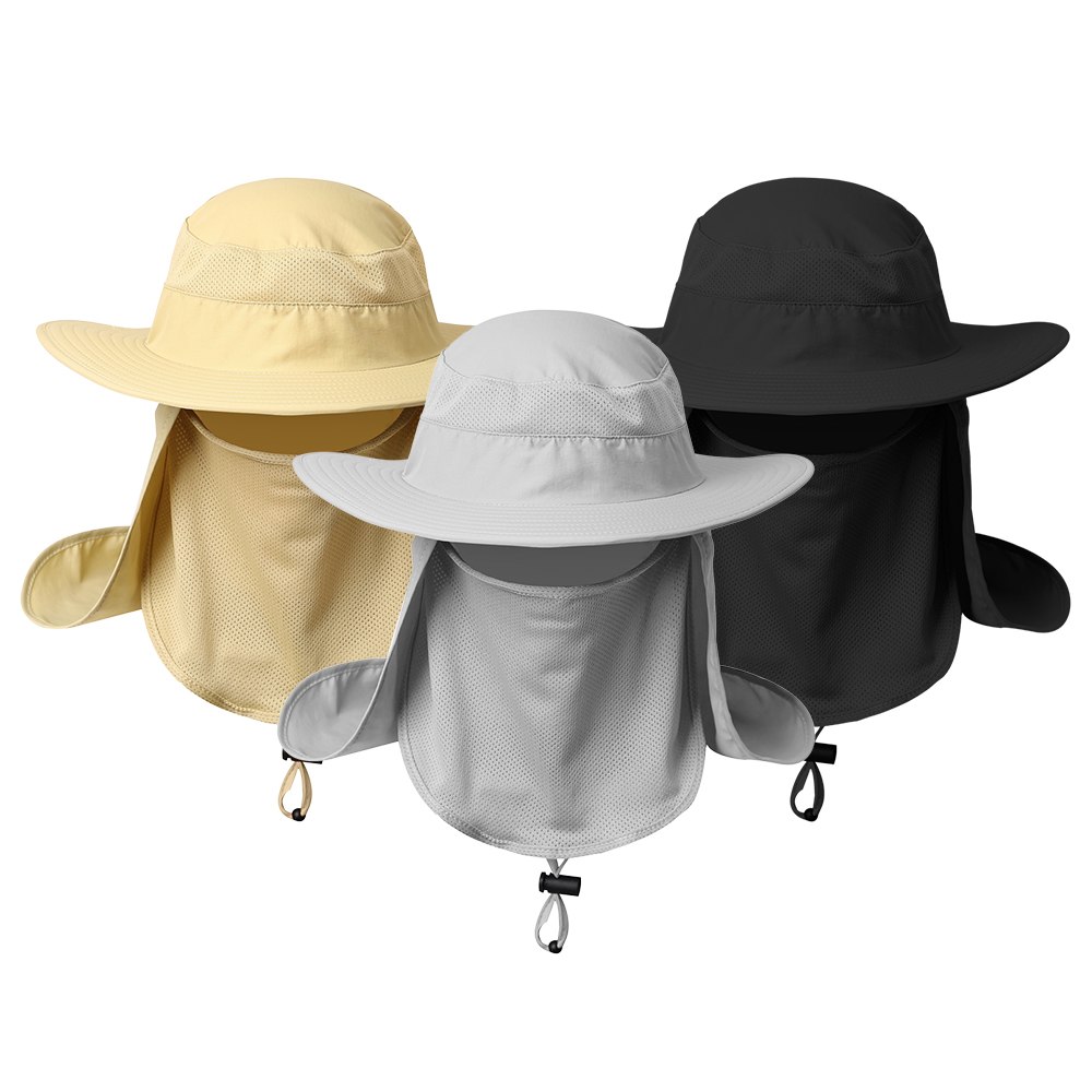 Fishing Clothings Wide Brim Cap Breathable Face Neck Flap Fishing Hat Anti-mosquito Fisherman Sports Cap Carp Fishing Tackle