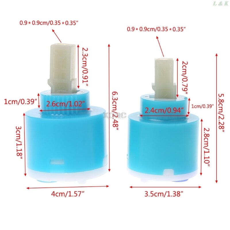 35/40mm Ceramic Disc Cartridge Cold Water Mixer Tap Inner Faucet Valve M13 L29K