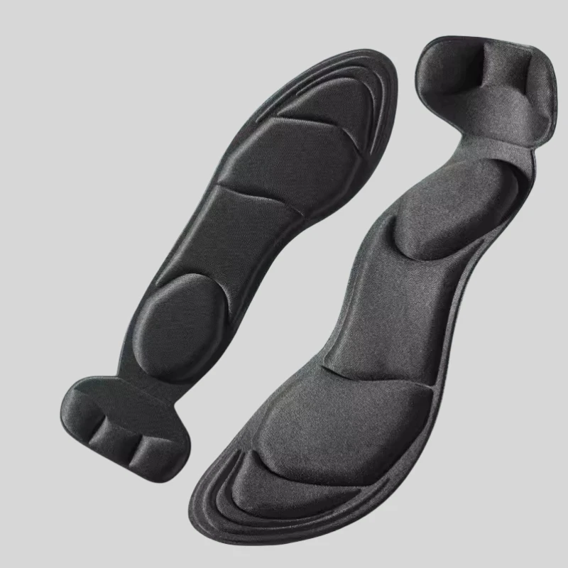 Erinnerung-Schaum Damen hoch Fersen Einlegesohle Rutschfest Niedliche Einlegesohle Komfortabel Atmungsaktiv Fersenschutz Massage-Einlegesohle: schwarz