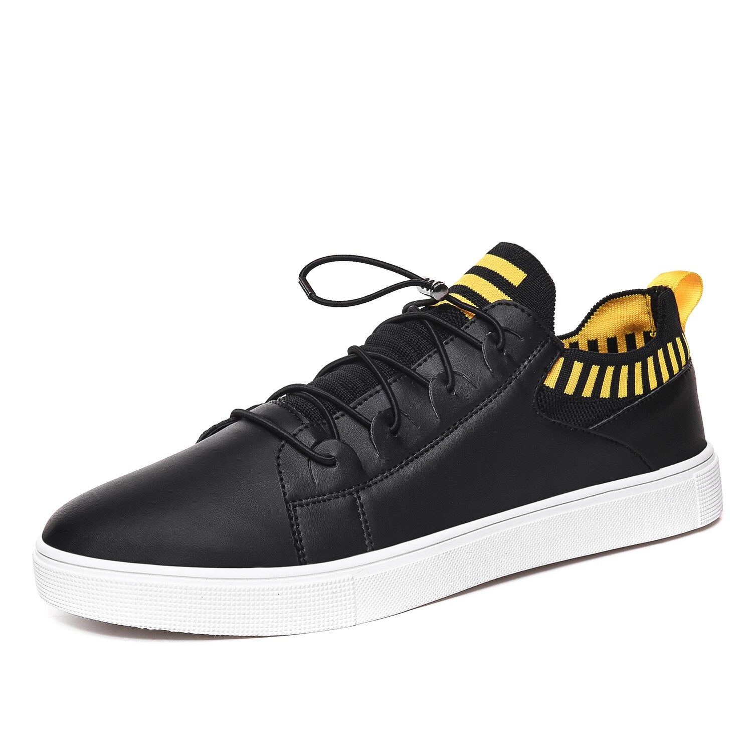 Walking Shoes Men Casual Shoes White Sneakers summer canvas shoes men Black shoes men Sneakers men Shoes Trainers: Black / 8