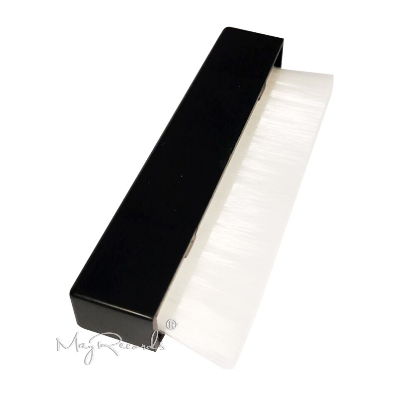 Anti-støv nylon rensevand børste til lp vinyl plader phono tilbehør: Plast nylon