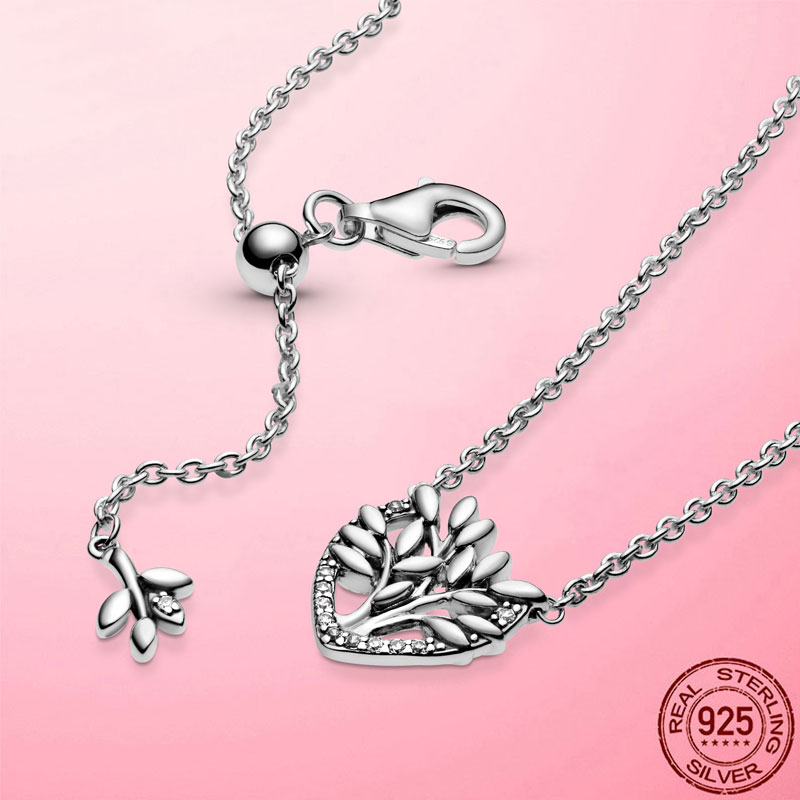 2022 Zomer Trendy Ketting 925 Sterling Zilveren Vintage Cirkel Collier Ketting Voor Vrouwen Cz Party Fijne Sieraden: PTN015