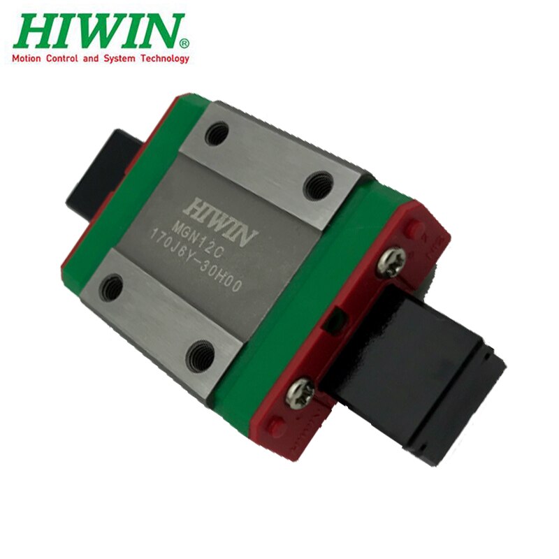 Hiwin-riel de guía lineal MGNR12 Original, 150, 200, 250, 300, 330, 350, 400, 450, 500mm, 1 pieza, MGN12C, carro de bloques cnc de 12mm, 1 ud.