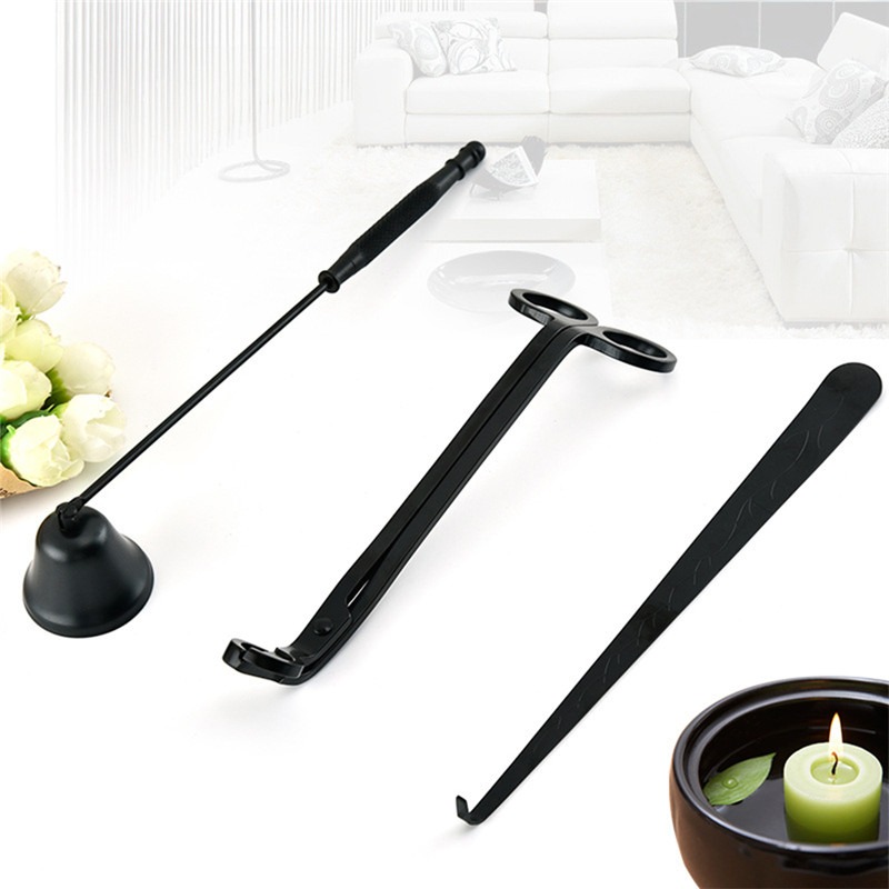 1/3 Uds. Tijeras recortadoras de mechas para velas, ganchos para extintor, juego de accesorios para velas, herramienta para velas para el cuidado del hogar, portátil de acero inoxidable