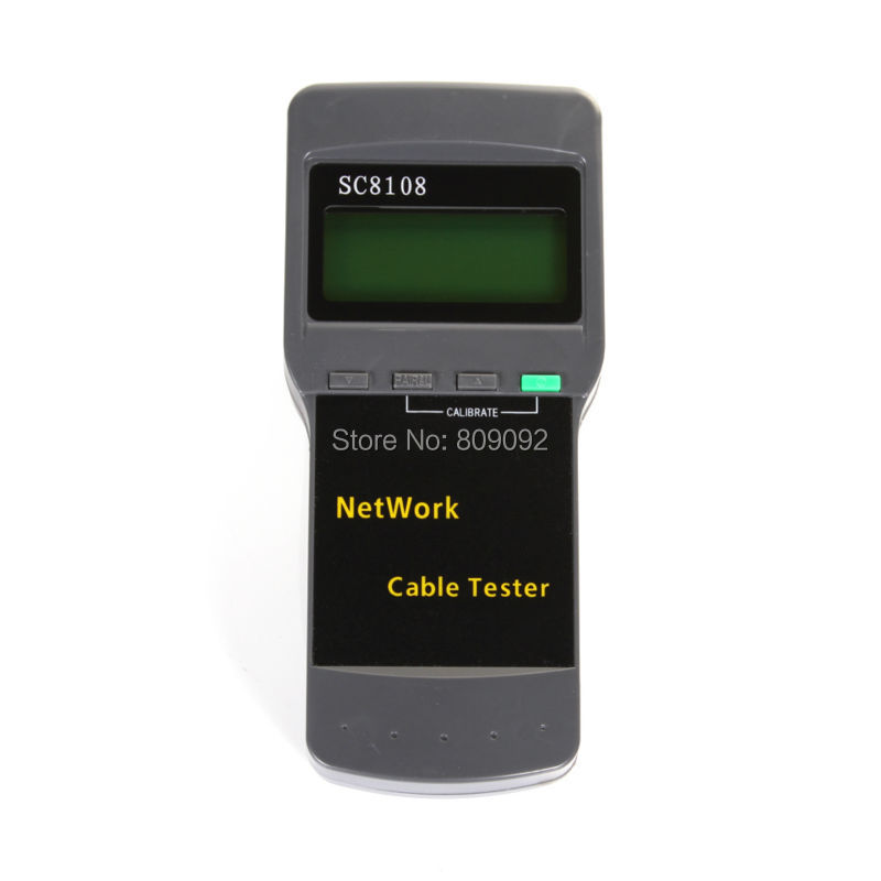 Draadloze draagbare SC8108 lcd draadloze netwerk kabel tester meter rj45 lan kabel telefoon line tester