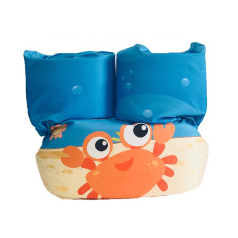 Bonito flotador de natación para bebés y niños, salvavidas para niños, chaquetas de seguridad para niños, chaleco salvavidas para perros para esquí acuático de verano: 11 Orange crab