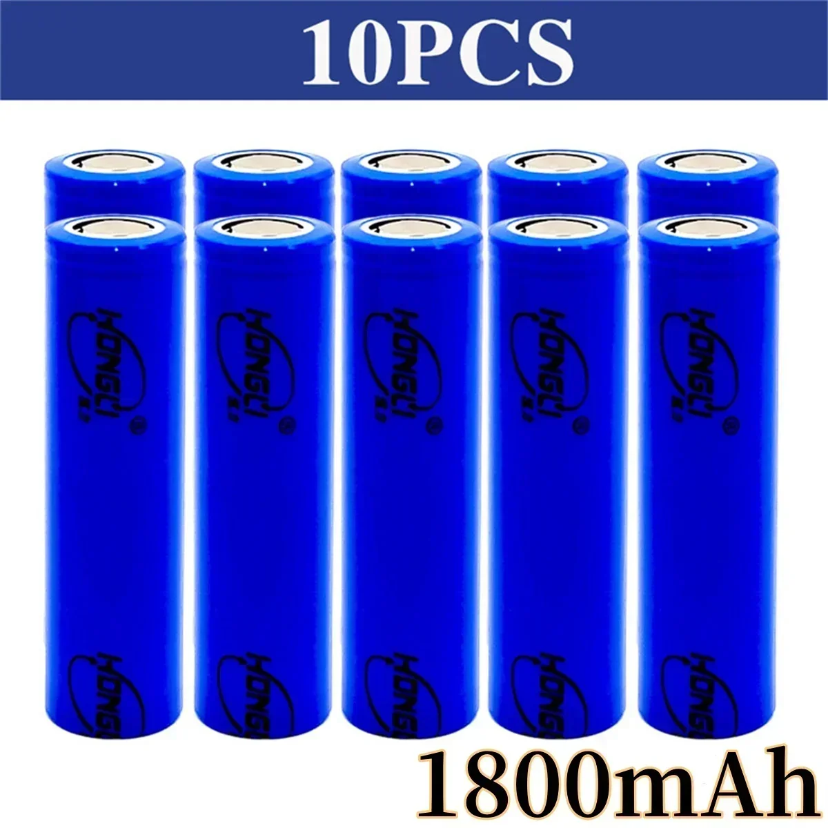 Manulife-Batterie aste au lithium-ion, 3.7V, 18650 mAh, batterie au lithium de classe A, directe d'usine, , 1800: BLEU CIEL