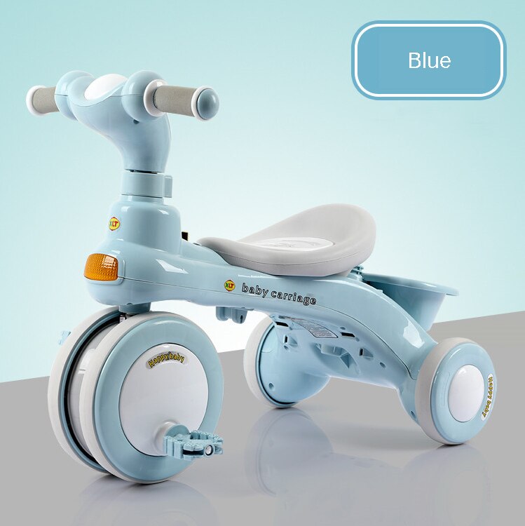 Triciclo pedais das crianças 1-3 anos de idade triciclo carrinho de passeio do bebê artefato bebê carrinho de bebê mãe quente bicicleta do bebê: Baby Bicycle 3-2