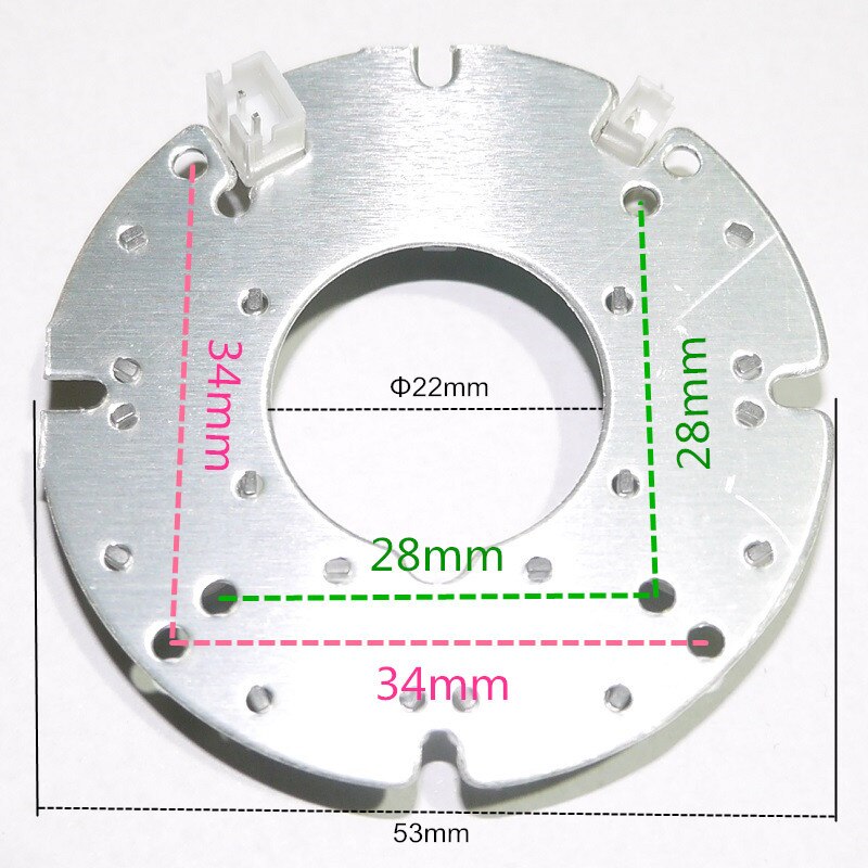 Cctv tilbehør nano-infrarød 6 korn ir led board til overvågningskameraer nattesyn diameter 53mm