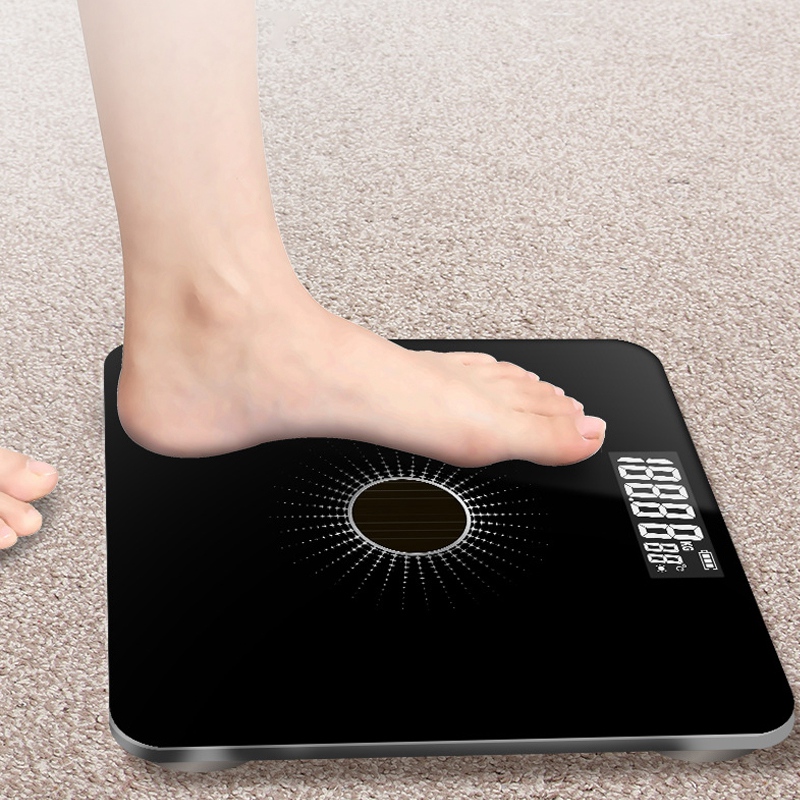Body Scale Floor Solar Weight Scale Smart Electronic LED Digital Weight Bathroom