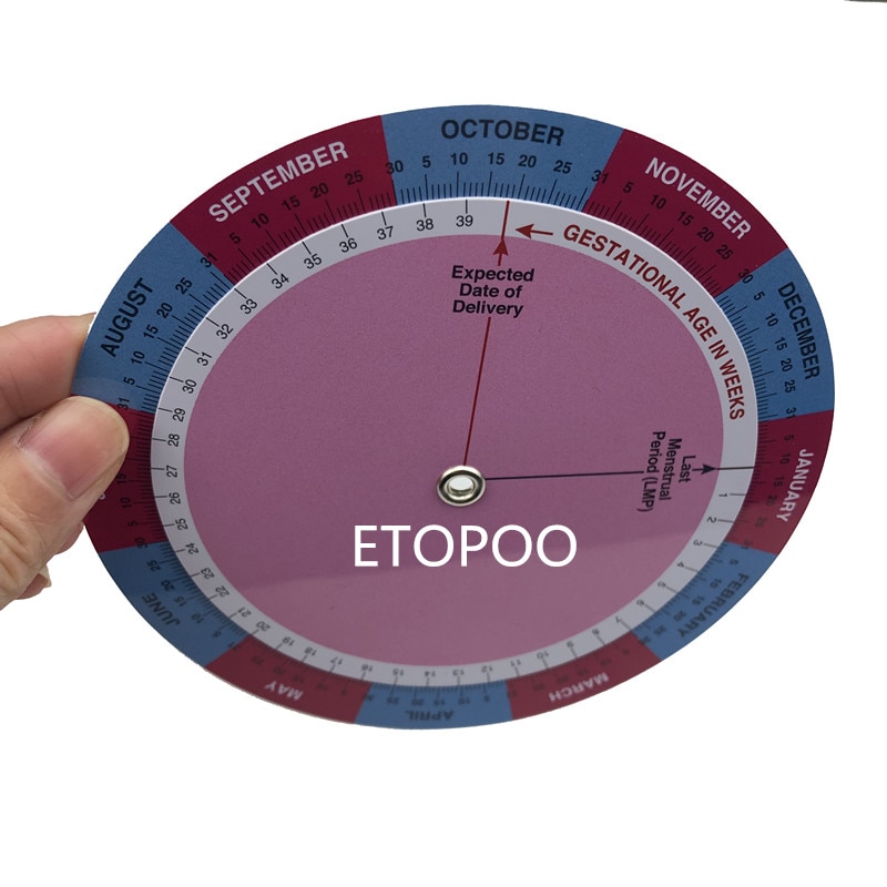 1 stk pvc svangerskaps kalkulator hjul graviditet goniometer forventet fødselsdato kalkulator