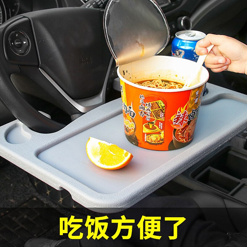 Disponible en ambos lados, volante de coche, tabla pequeña, mesa de comedor Interior de coche, bandeja superior de coche, soporte para ordenador portátil, tableta