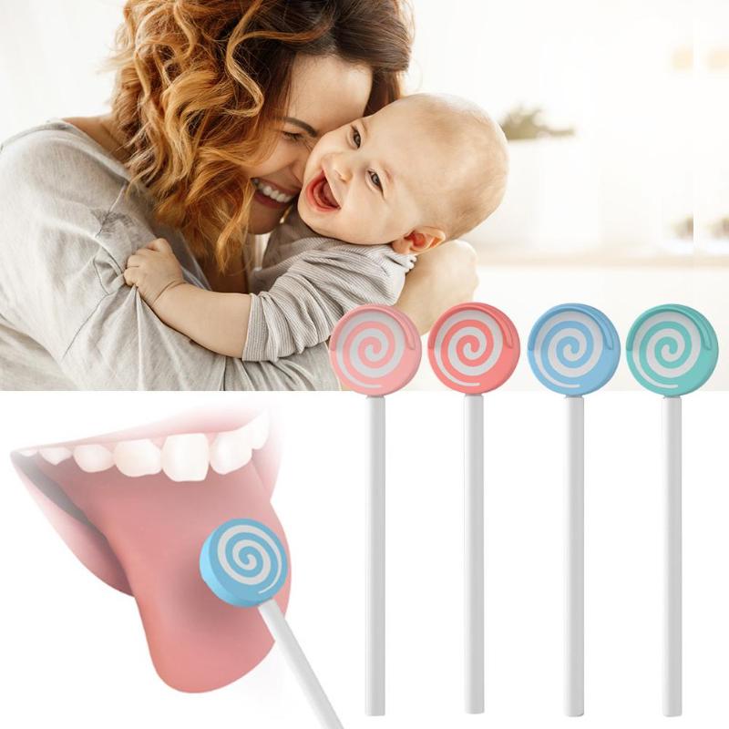 Lollipop Baby Tong Reinigen Baby Schraper Kinderen Tongreiniger Kind Borstel Schraper Baby Care Kerst Kids
