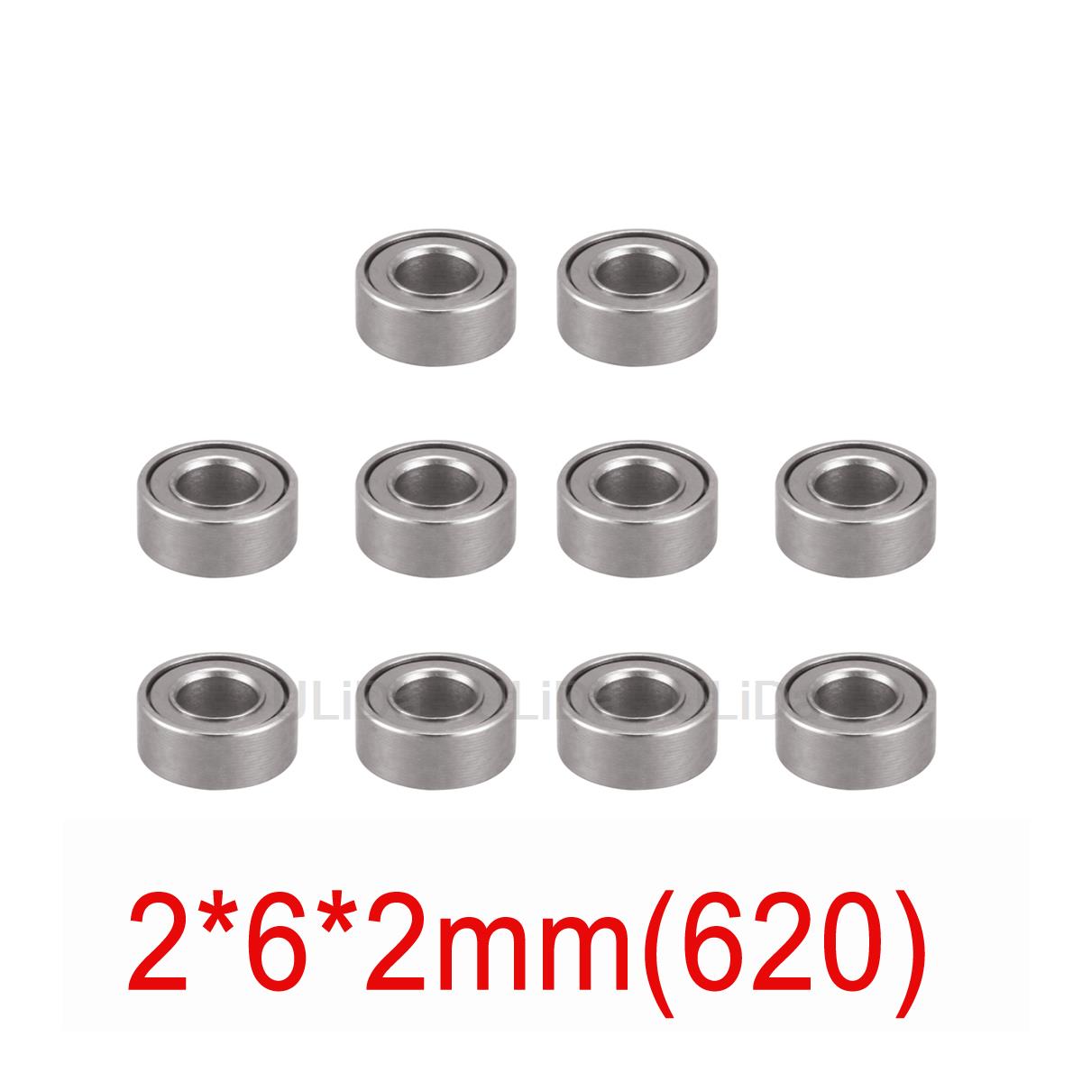 10 Uds 520 620 830 850 950 rodamiento 5mm/6mm rodamientos de rodillos guía para Tamiya Mini 4WD RC Car 2*6*2,5 2*5*2,5 3*8*3 5*8*2,5 5*9*3: Borgoña