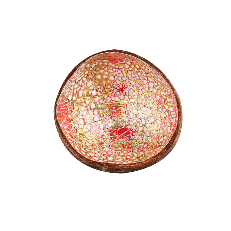 Skål slik opbevaring dekoration naturlig fad kokosnødskal giftfri frugt miljøvenlig: G