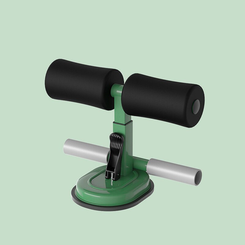 Sit Ups Assistant Device Indoor Fitness Sit-Up Exercise Bar Adjustable Padded Ankle Support Abdominal Muscle Training Tool: green black
