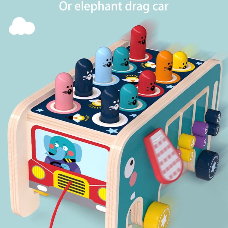 Brain Developmental Toy Wrack-A-Mole Gameset for Hand Motor Skill Training Baby Pounding Toy Playset Early Education Toy