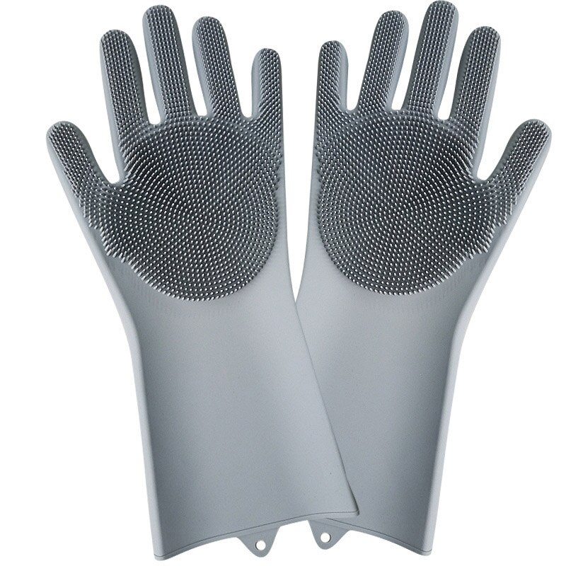 Gants magiques de nettoyage en Silicone, 2 pièces, gants de nettoyage multifonctions, pour la cuisine, la voiture, la vaisselle, l'éponge,: 1