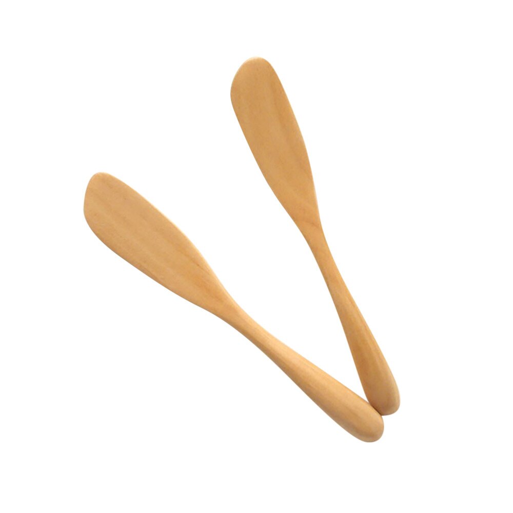 2PCS Wooden Butter Pastry Cream Cheese Jam Spreaders Cake Decorating Baking Tools