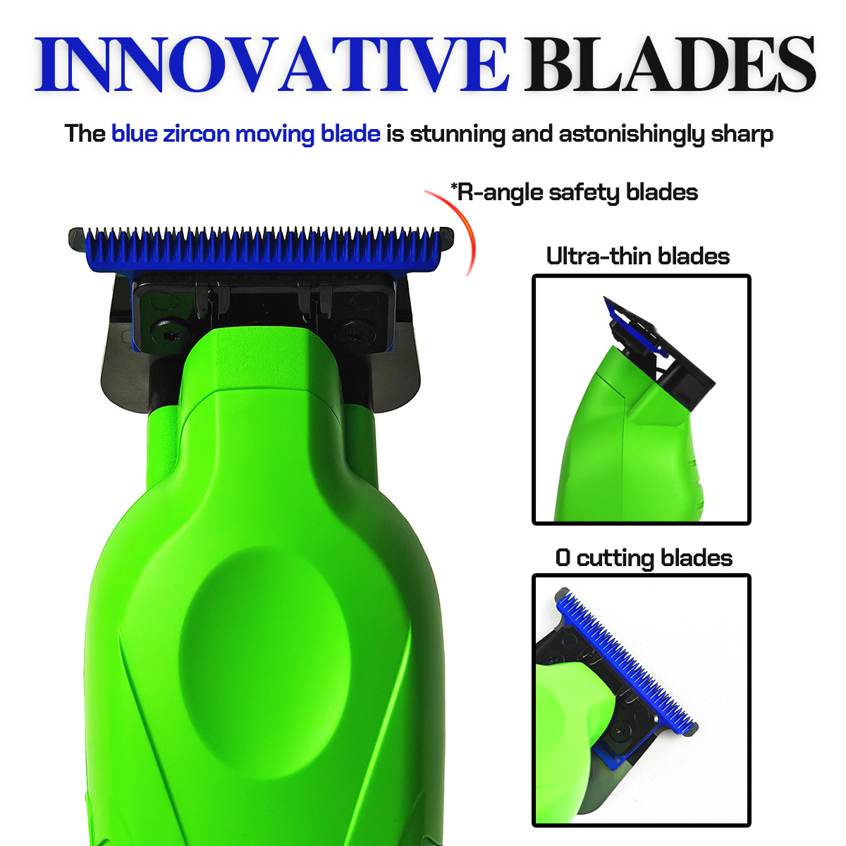 BRDCLIP BRD9615 9000PRM Professionele heren Tondeuse Kapper Afwerking Elektrische Tondeuse DLC Blue Blade Haar Snijmachine